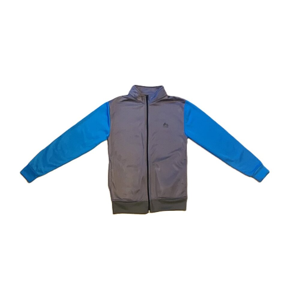 RBX Boys Size 12 Gray and Blue Lightweight Zipper Jacket